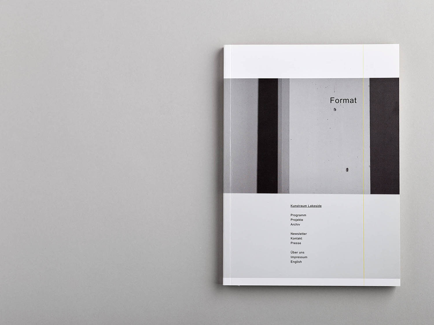 Kunstraum Lakeside — Format, Gestaltung: Studio Kehrer, Foto: Johannes Puch