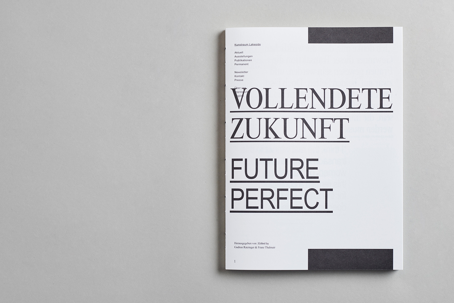 Kunstraum Lakeside, Future Perfect | Vollendete Zukunft, Verlag für moderne Kunst, Vienna 2022. | Photo: Johannes Puch