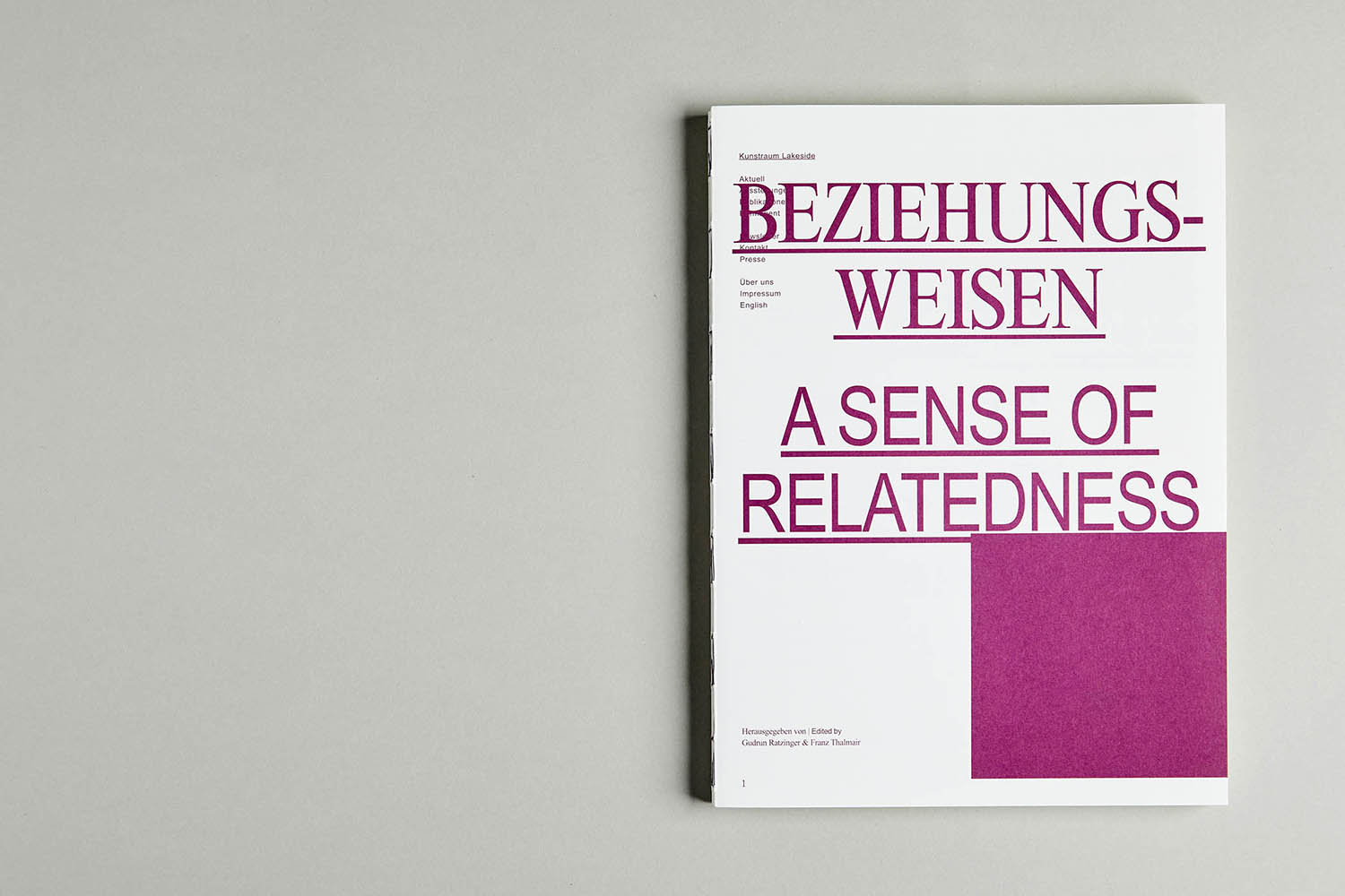 A Sense of Relatedness — Annual publication 2022 | Photo: Johannes Puch